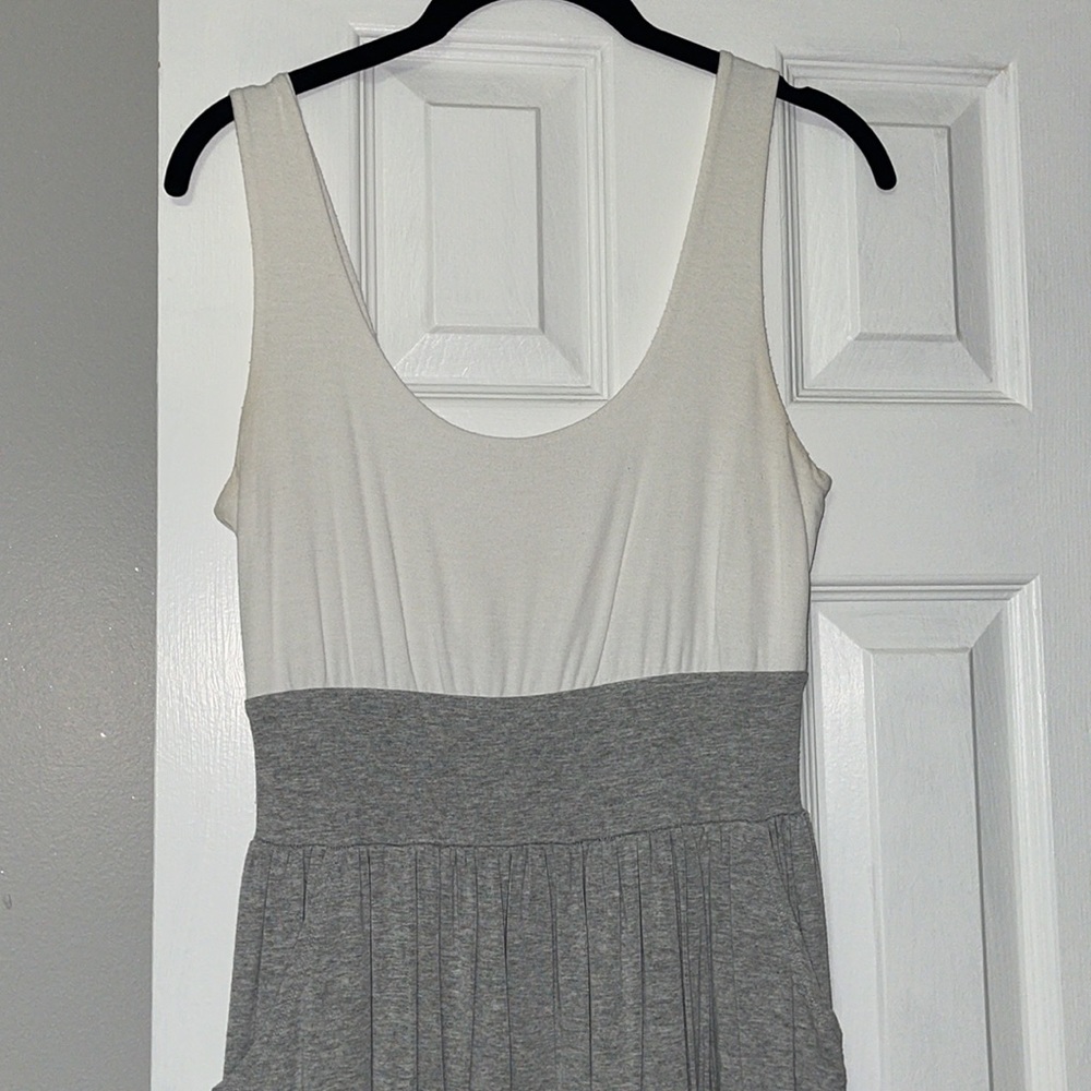 White & Gray Dress - Picture 2 of 7